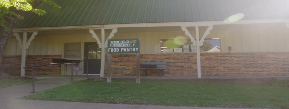 The community food pantry in Winfield