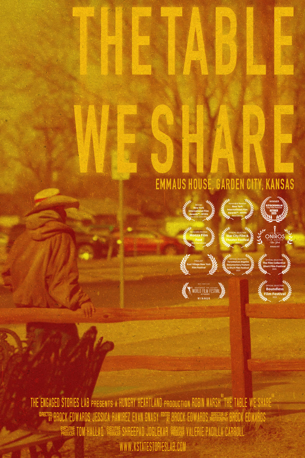 Poster for The Table We Share, with festival laurels